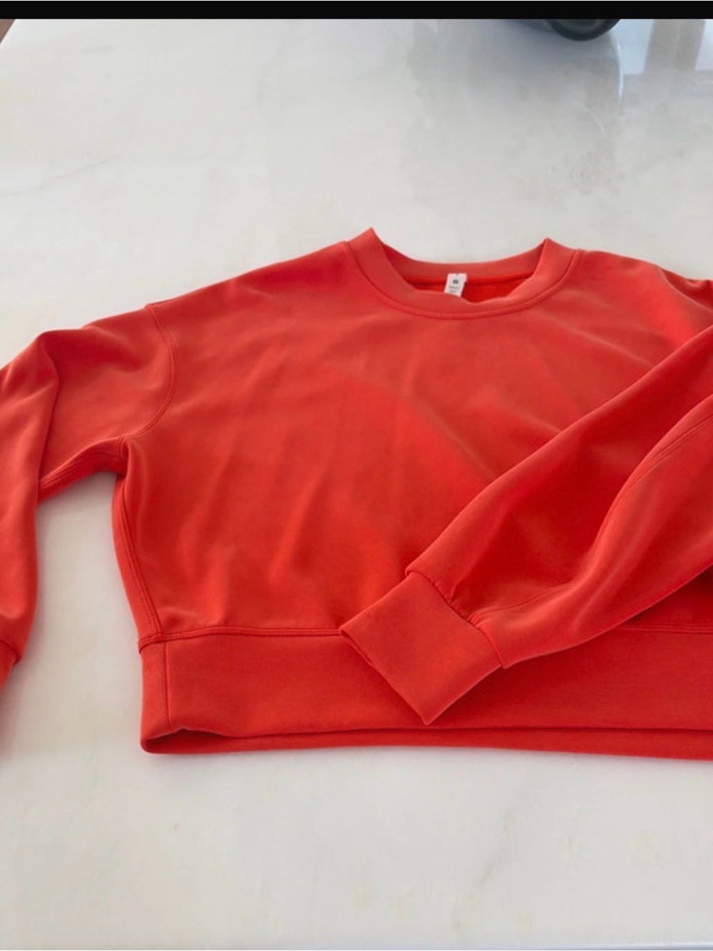 lululemon athletica Red Crewneck Sweatshirt